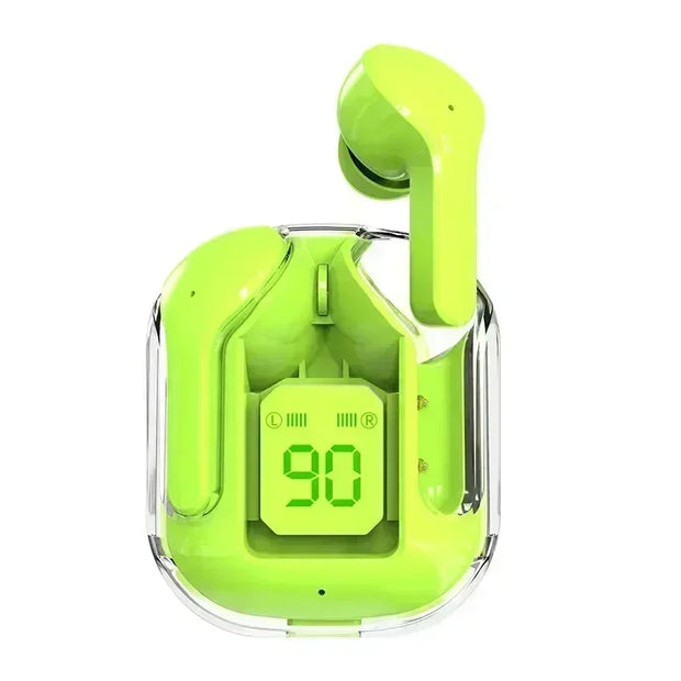 T2 Transparent Bluetooth Earbuds with Digital Display
