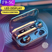 New F9 Bluetooth Earbuds 9D Stereo Waterproof