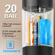 Portable Wireless Espresso Coffee Maker 3-in-1