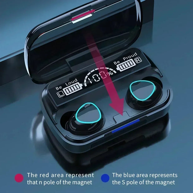 M10 Bluetooth Wireless Earbuds IPX7 Waterproof HiFi