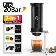 Portable Wireless Espresso Coffee Maker 3-in-1