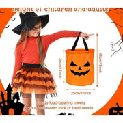 LED Halloween Pumpkin Trick or Treat Bucket