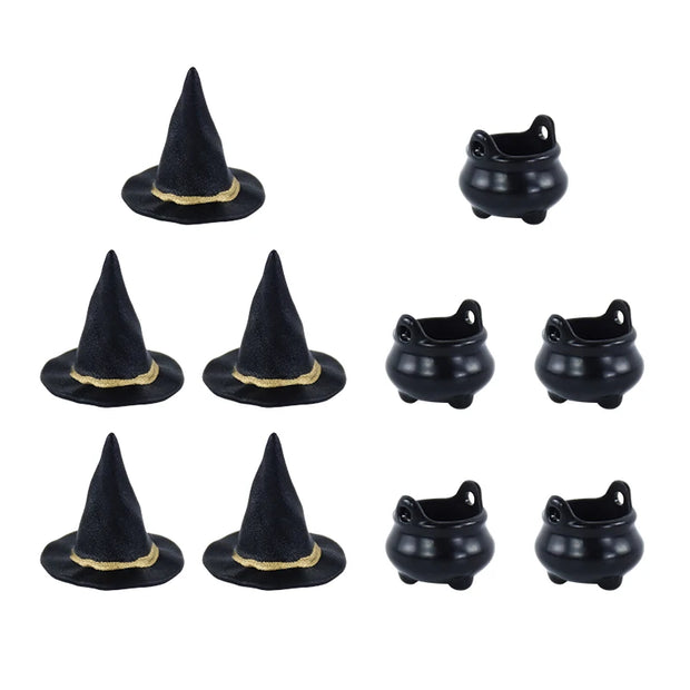Halloween Mini Witch Cauldron Candy Holders 10pcs