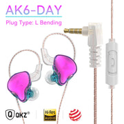 QKZ AK6 Wired Copper Driver Earbuds HiFi Bass