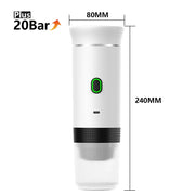Portable Wireless Espresso Coffee Maker 3-in-1