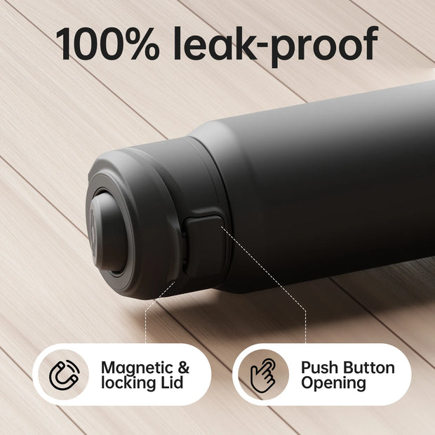 Magnetic Stainless Steel Sports Water Bottle