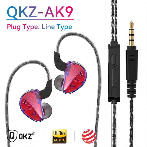 QKZ AK6 Wired Copper Driver Earbuds HiFi Bass