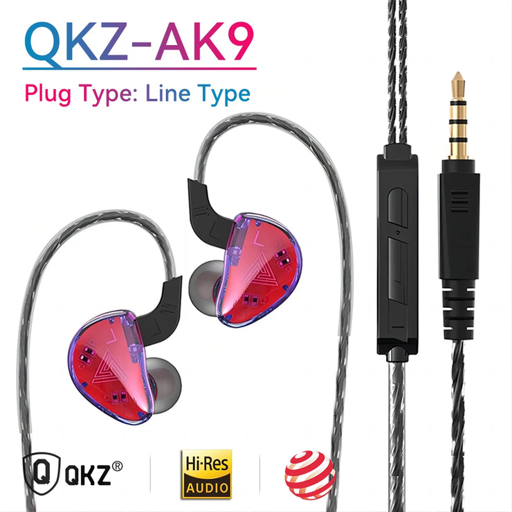 QKZ AK6 Wired Copper Driver Earbuds HiFi Bass