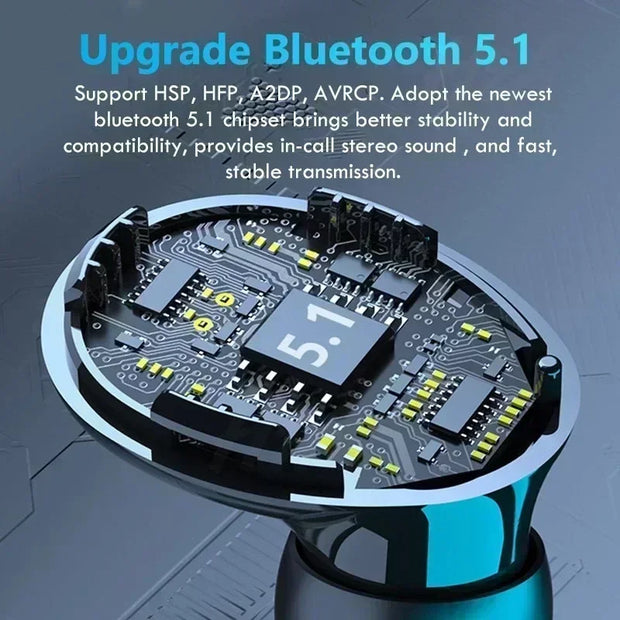 M10 Bluetooth Wireless Earbuds IPX7 Waterproof HiFi
