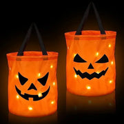 LED Halloween Pumpkin Trick or Treat Bucket