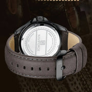 NAVIFORCE Top Brand  Men Casual Sport Military Quartz Calendar Wrist Watch for Man Business Leather Waterproof Male ClockNF8023