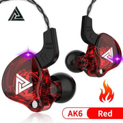 QKZ AK6 Wired Copper Driver Earbuds HiFi Bass