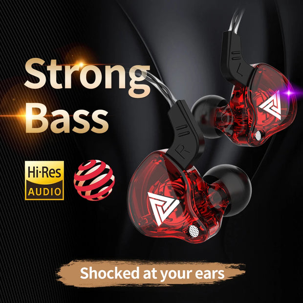 QKZ AK6 Wired Copper Driver Earbuds HiFi Bass