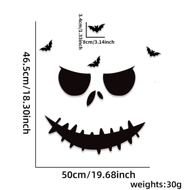 Halloween Window and Door Stickers Decoration