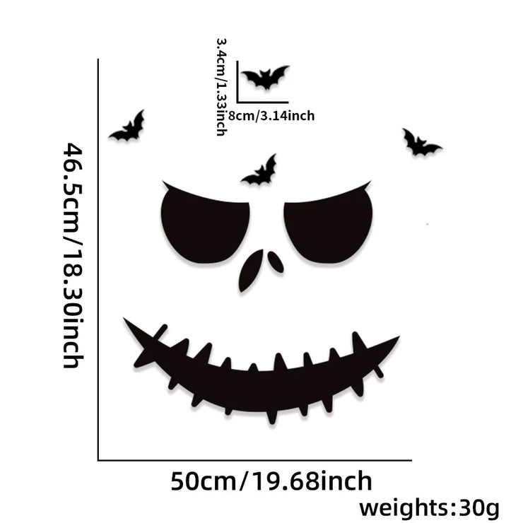 Halloween Window and Door Stickers Decoration