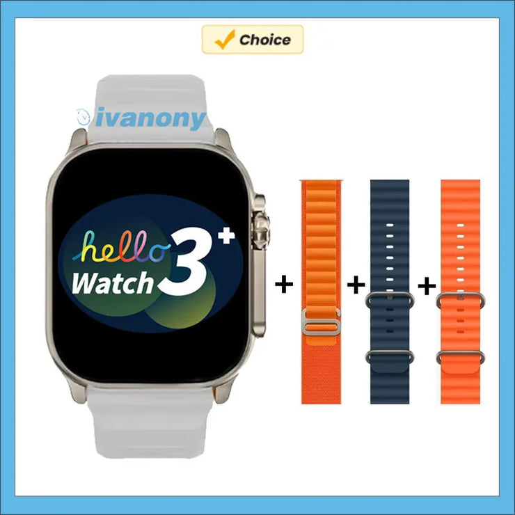 Smart Watch 3 Plus Ultra Bluetooth Call Fitness Tracker