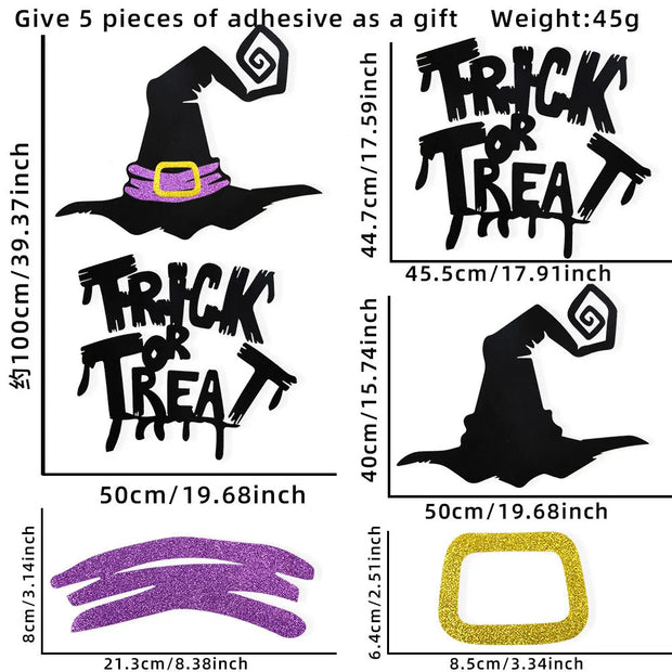 Halloween Window and Door Stickers Decoration
