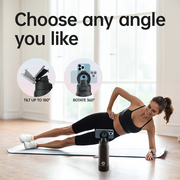 Magnetic Stainless Steel Sports Water Bottle
