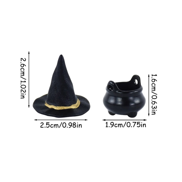 Halloween Mini Witch Cauldron Candy Holders 10pcs