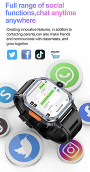 Android Smart Watch with GPS Dual Camera & 4G