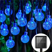 Solar Crystal Globe String Lights Outdoor