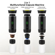 Portable Wireless Espresso Coffee Maker 3-in-1