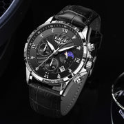 New Mens Watches LIGE Top Brand Luxury Leather Casual Quartz Watch Men's Sport Waterproof Clock Watch Relogios Masculino+Box