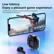 T2 Transparent Bluetooth Earbuds with Digital Display