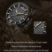 NAVIFORCE Top Brand  Men Casual Sport Military Quartz Calendar Wrist Watch for Man Business Leather Waterproof Male ClockNF8023
