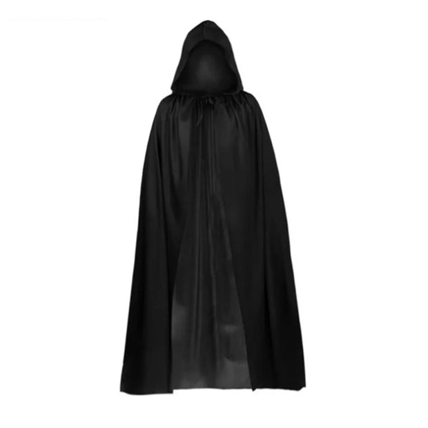 Halloween Hooded Black Witch Cloak