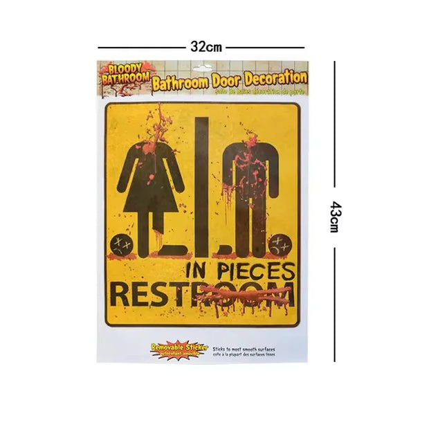 Halloween Horror Night Bloody Mural Stickers