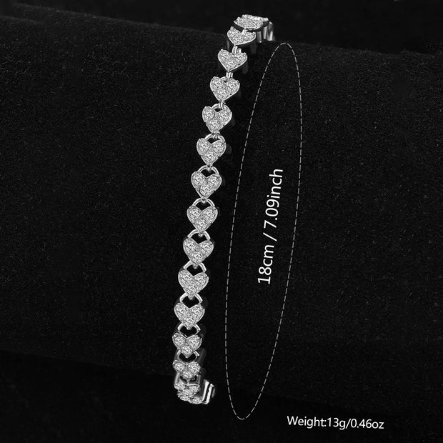 Women’s Silver Quartz Watch Jewelry Gift Set
