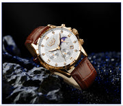 New Mens Watches LIGE Top Brand Luxury Leather Casual Quartz Watch Men's Sport Waterproof Clock Watch Relogios Masculino+Box