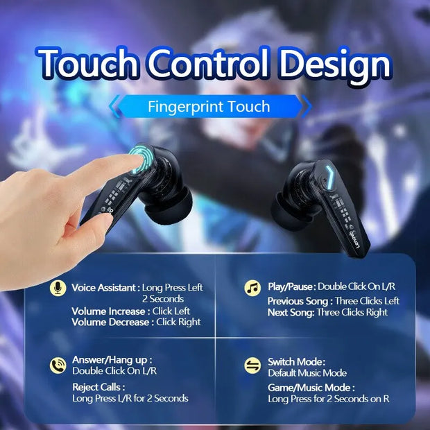 Lenovo GM2 Pro TWS Bluetooth 5.3 Earbuds Dual Mode Gaming