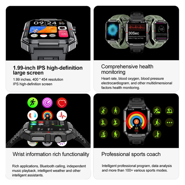 NFC GPS Smart Watch Bluetooth Call Fitness Tracker