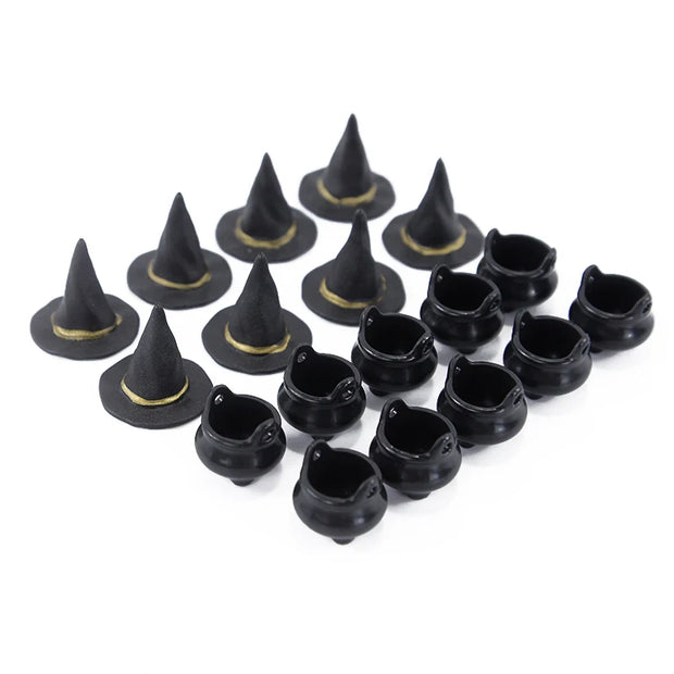 Halloween Mini Witch Cauldron Candy Holders 10pcs