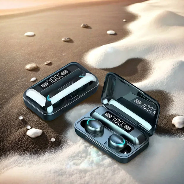 New F9 Bluetooth Earbuds 9D Stereo Waterproof